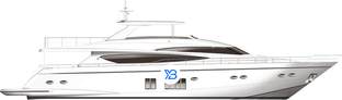 Princess 98 Motor Yacht profile illustration