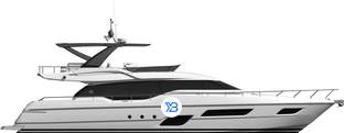 Ferretti 700 profile illustration