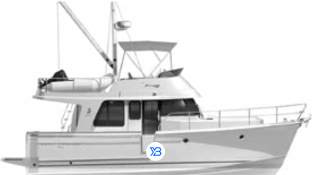 Swift Trawler 34S profile illustration