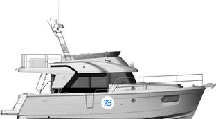 Swift Trawler 35 profile illustration