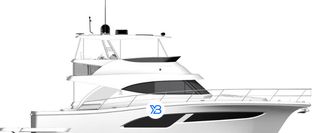 46 Sport Motor Yacht profile illustration