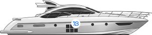 Azimut 62S Italia profile illustration