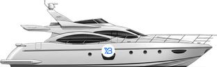 Azimut 68 Evolution profile illustration