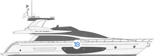 75’ Venere Super profile illustration