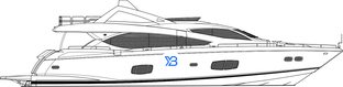 88 Yacht profile illustration