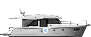 Swift Trawler 41 Sedan profile illustration