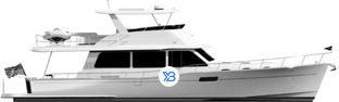 GB60 Flybridge profile illustration