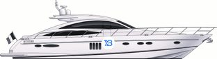Princess V70 profile illustration