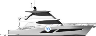 68 Sport Motor Yacht profile illustration