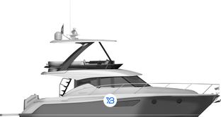 F44 Flybridge profile illustration