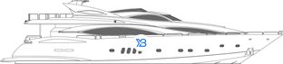 105 Yacht profile illustration