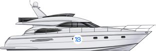 Princess 65 profile illustration