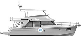 Swift Trawler 47 profile illustration