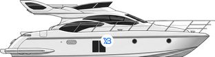 Azimut 43 profile illustration