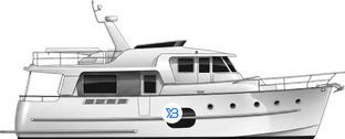 Swift Trawler 52 profile illustration