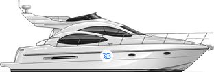 Azimut 42 Evolution profile illustration