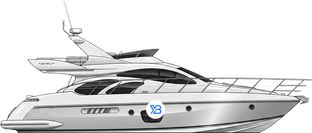 Azimut 55 Evo profile illustration
