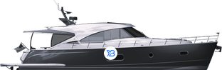 Belize 55 Sedan profile illustration