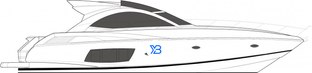 Portofino 48 profile illustration