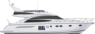 Princess 62 profile illustration