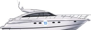 Princess V53 profile illustration