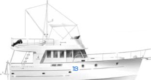 Swift Trawler 42 profile illustration