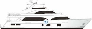 112 Megayacht profile illustration