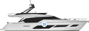 Ferretti 720 profile illustration