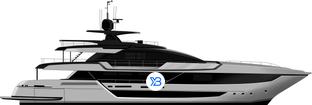 Riva 130 Bellissima profile illustration