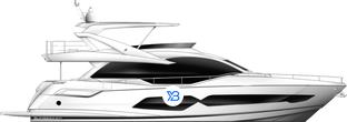 76 Yacht profile illustration