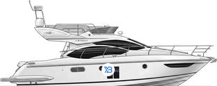 Azimut 42 BR profile illustration