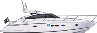 Princess V45 profile illustration