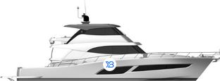 72 Sport Motor Yacht profile illustration