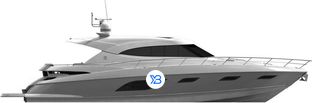 6000 Sport Yacht profile illustration