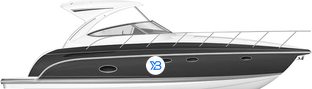 37 Performance Cruiser profile illustration