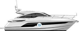Targa 47 Open profile illustration