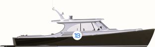 Picnic Boat 45 profile illustration
