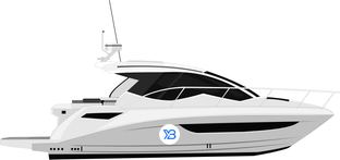 Sundancer 350 Coupé profile illustration