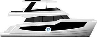 50 Yacht profile illustration