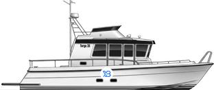 Targa 35 profile illustration