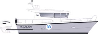 Sargo 31 OB profile illustration