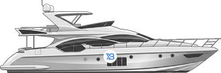 Azimut 70 profile illustration