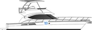 45 Open Flybridge profile illustration