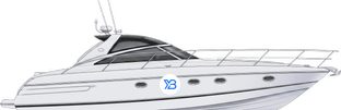 Princess V42 profile illustration