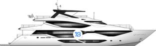134 Superyacht profile illustration