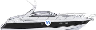 Princess V52 profile illustration