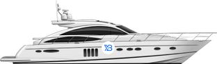 Princess V65 profile illustration