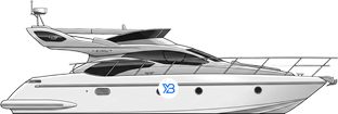 Azimut 43 profile illustration