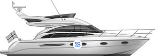 Princess 42 Mk2 illustration