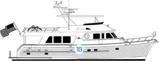 Outer Reef 650 Motoryacht Mk2 illustration